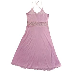 Petra Fashions Pink Lace Nightgown